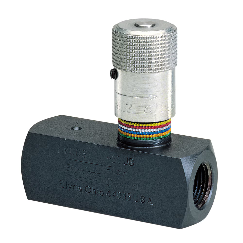 Válvula de Retención con Regulador de Flujo Parker 9F800S – Throttle Check Valve 1/2” NPT