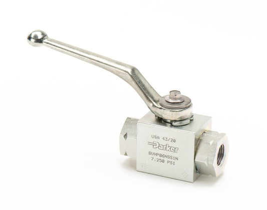 Válvula de Bola Parker BVHP04NSS1N – Alta Presión, 1/4” NPT, Acero Inoxidable - Tienda fluitek